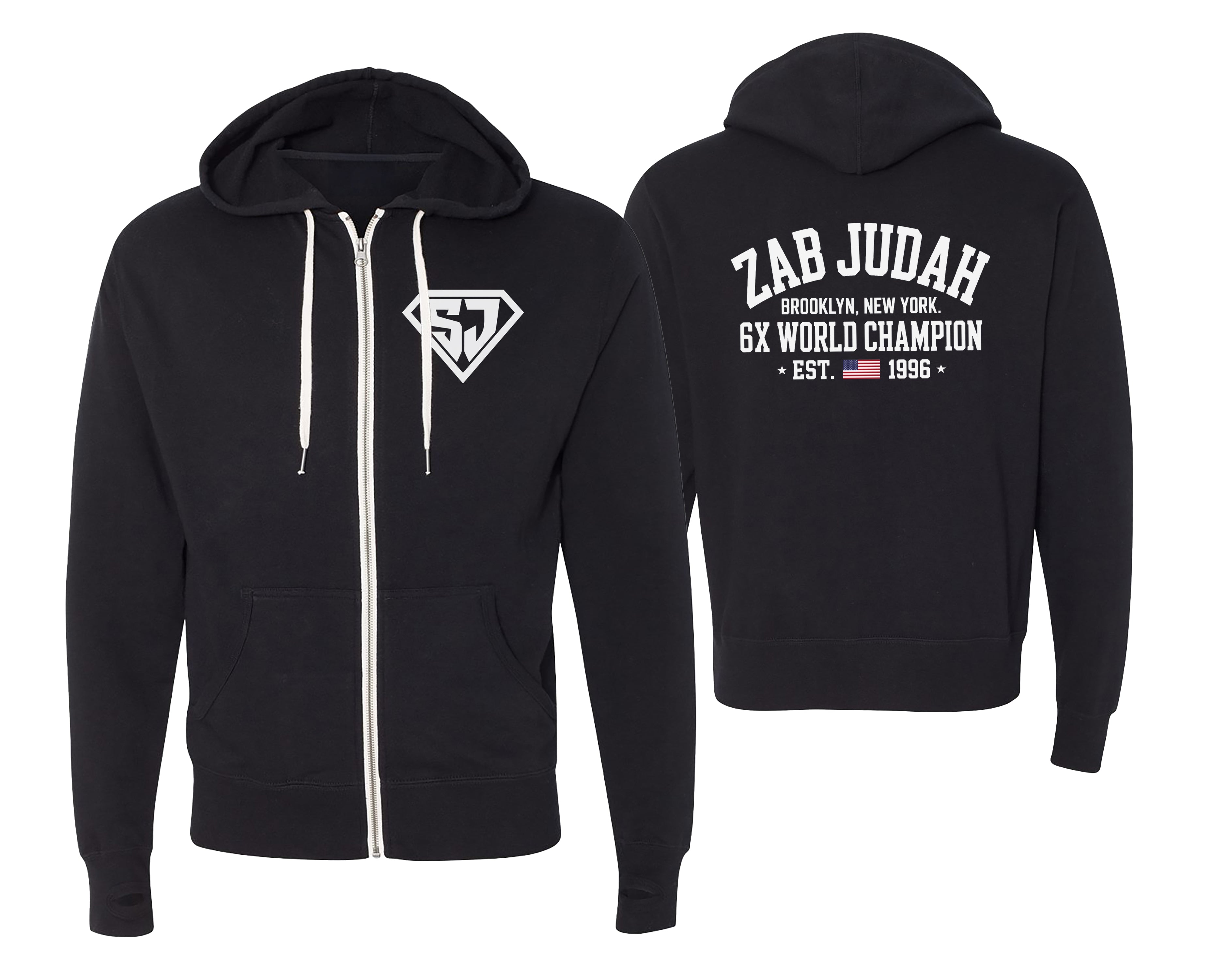 Zab Judah 6X World Champion Zip-Up Hoodie – ITR Boxing Store