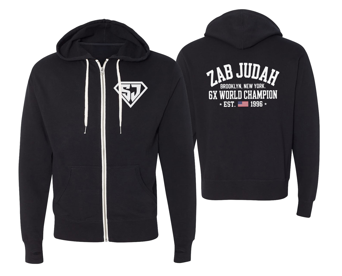 Zab Judah 6X World Champion Zip-Up Hoodie