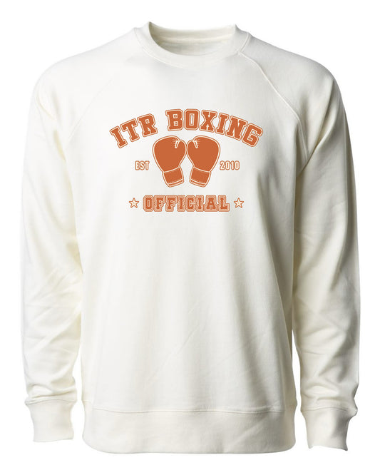 ITR Campus Pine Varsity Crew Chai Cream / Auburn