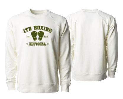 ITR Campus Pine Varsity Crew Chai Cream / Campus Pine