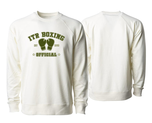 ITR Campus Pine Varsity Crew Chai Cream / Campus Pine