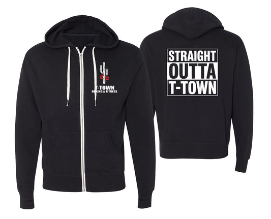 Straight Outta T-Town Zip Up Hoodie