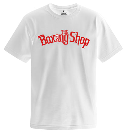 The Boxing Shop White Logo Tee