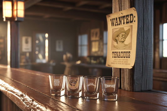 Tenacious Shot Glass Collection – 4-Piece Set