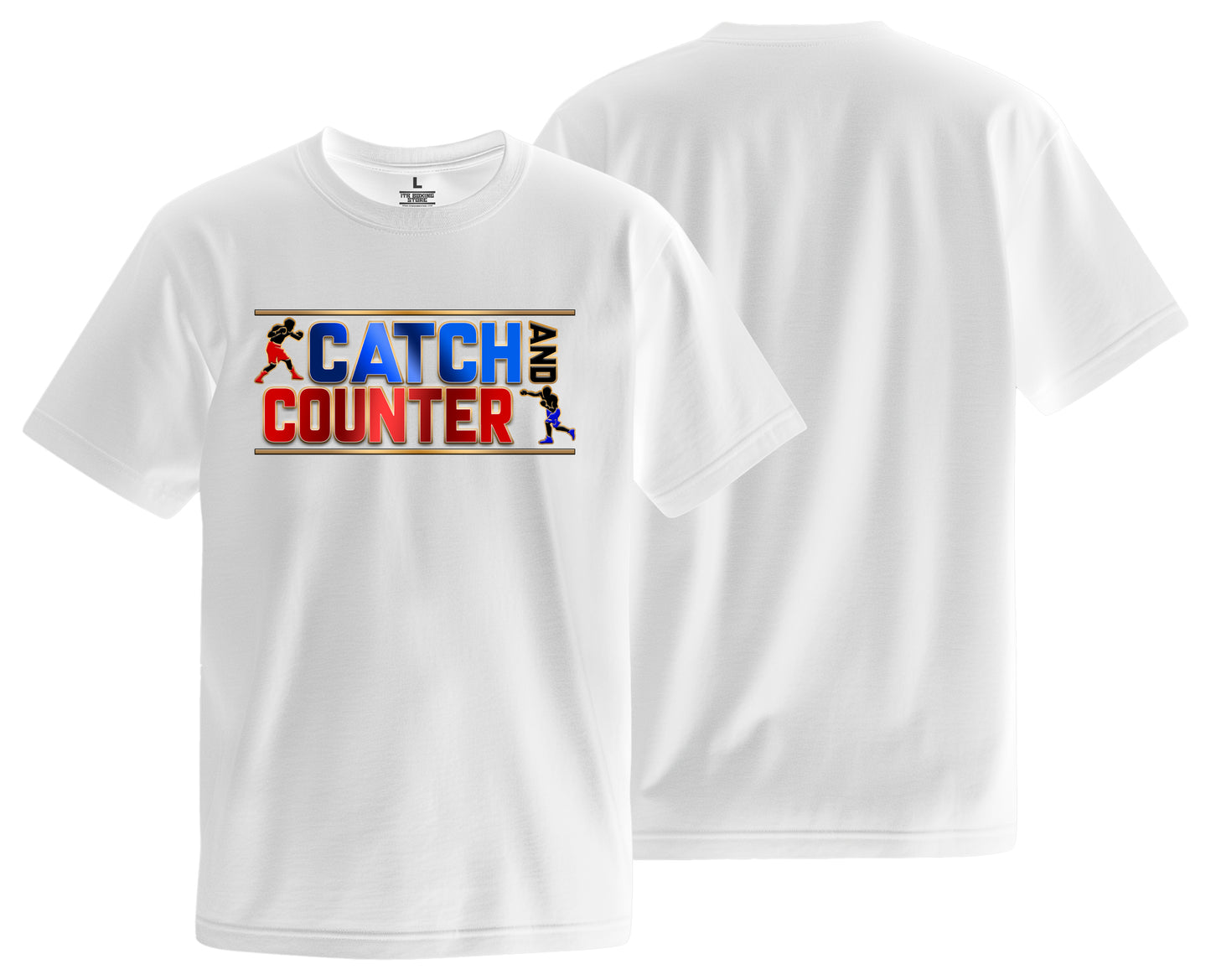 Catch and Counter White Logo Tee