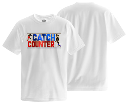 Catch and Counter White Logo Tee