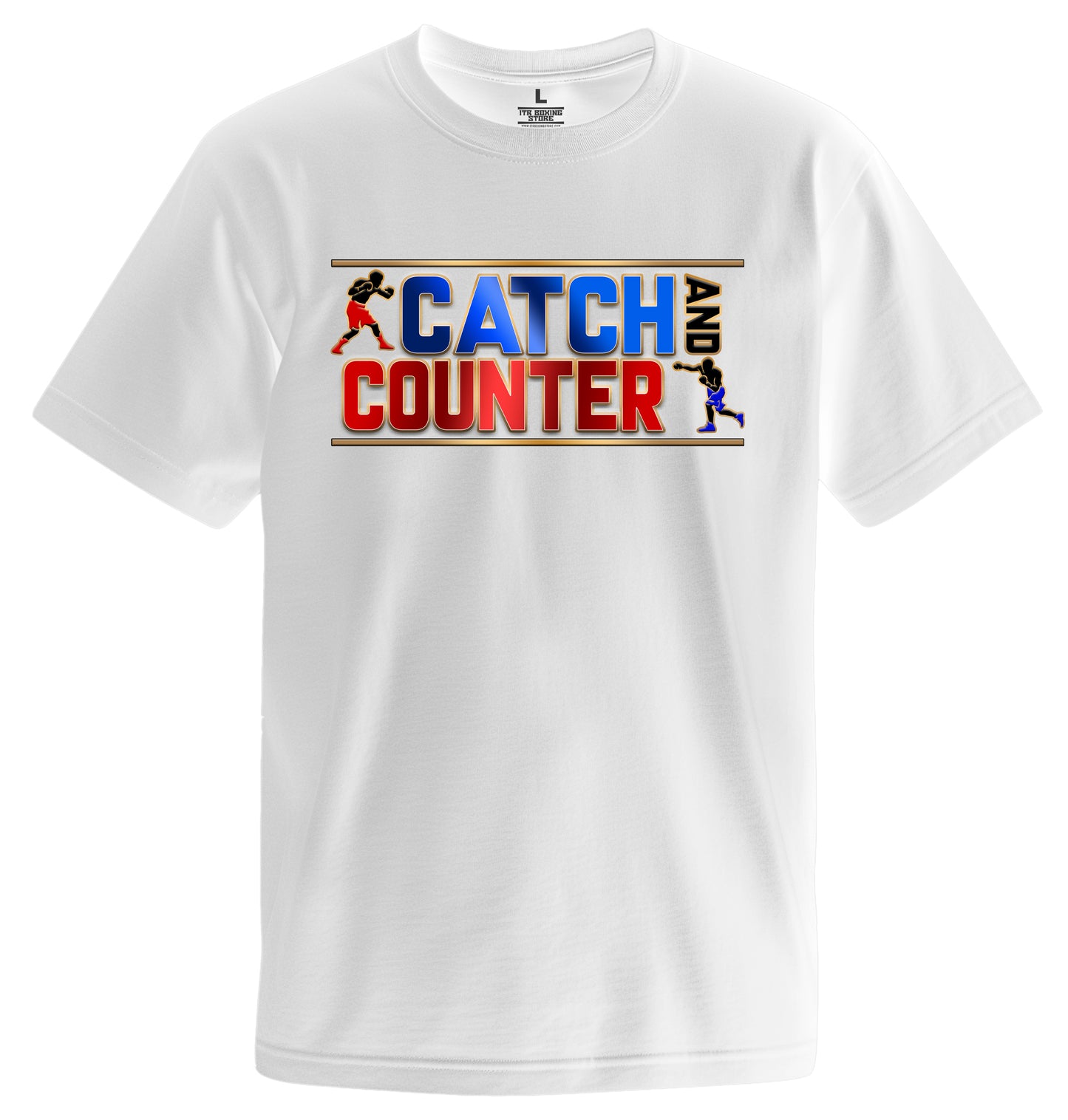 Catch and Counter White Logo Tee